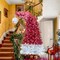 Edge Collections - 6' - Red - Santa Hat Inspired Christmas Tree with LED Lights - 1 Piece